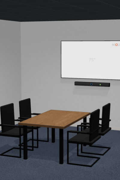 Kompakter Huddle Space für Videokonferenzen